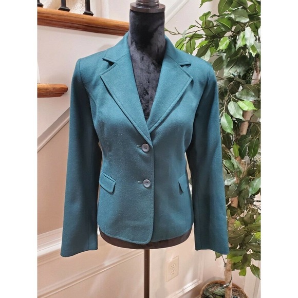 Pendleton Women's Wool Two Buttons Single Breasted Long Sleeve Blazer Size 10 - Picture 1 of 11